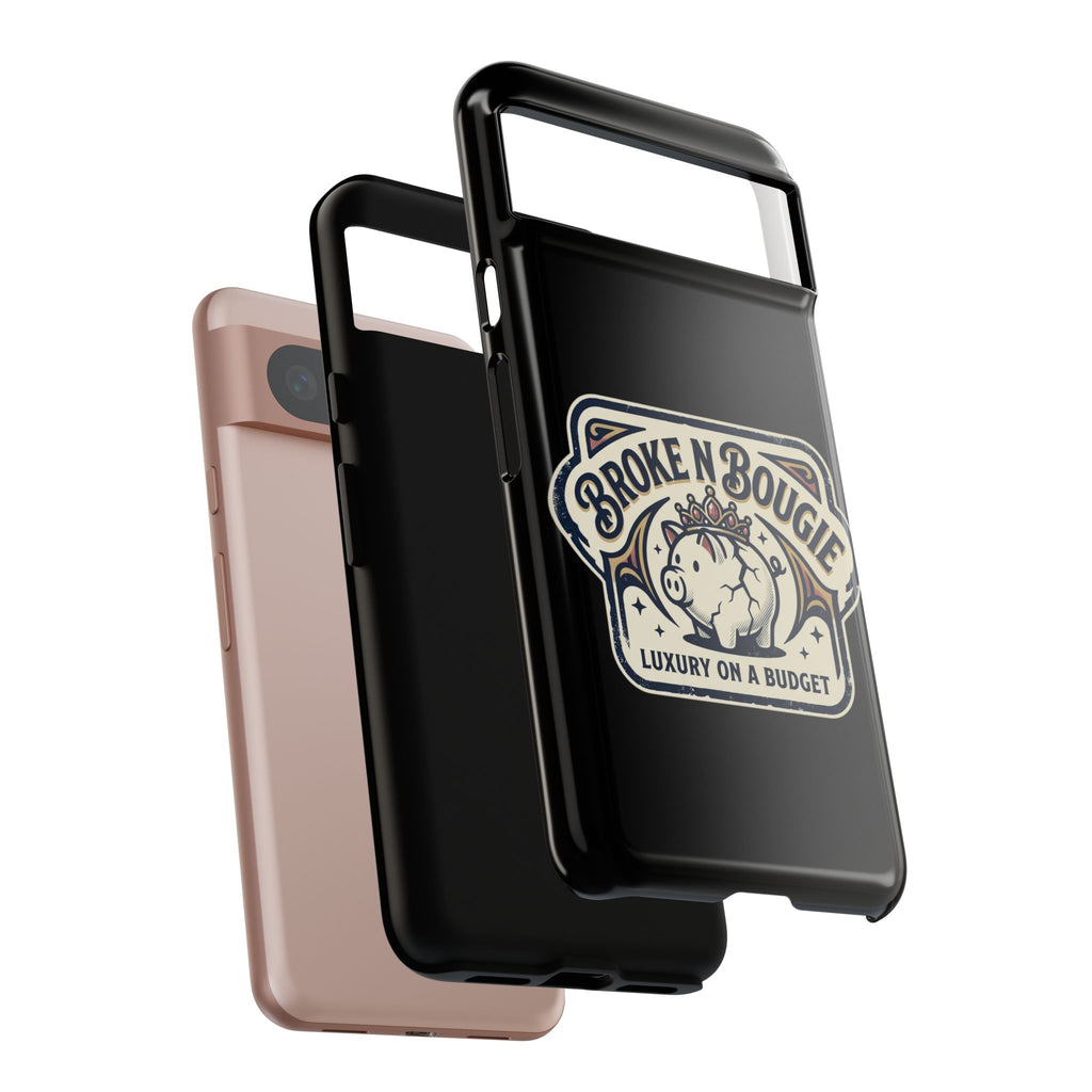 Phone Case — "Broke N Bougie: Luxury on a Budget" Cute Pig Design