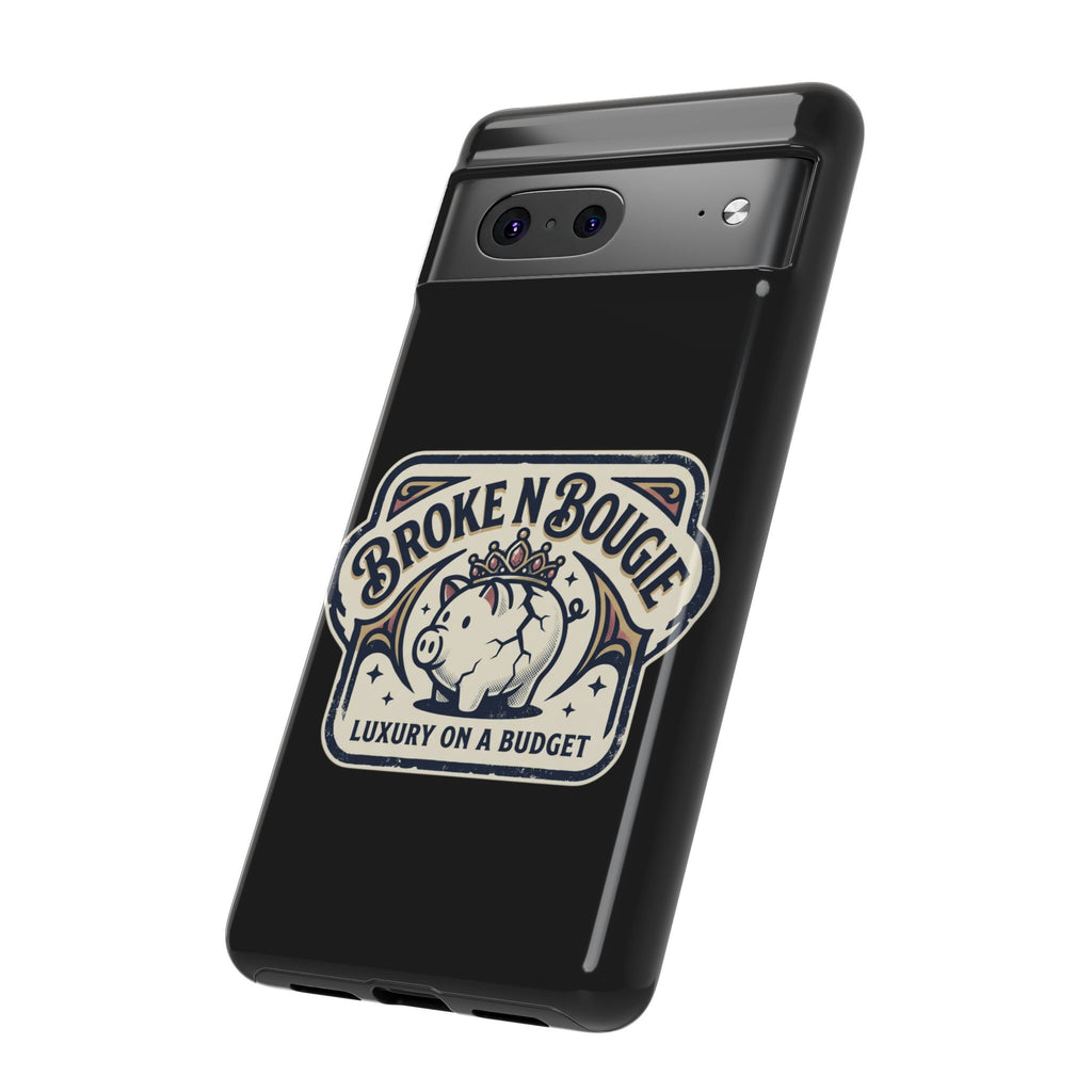 Phone Case — "Broke N Bougie: Luxury on a Budget" Cute Pig Design