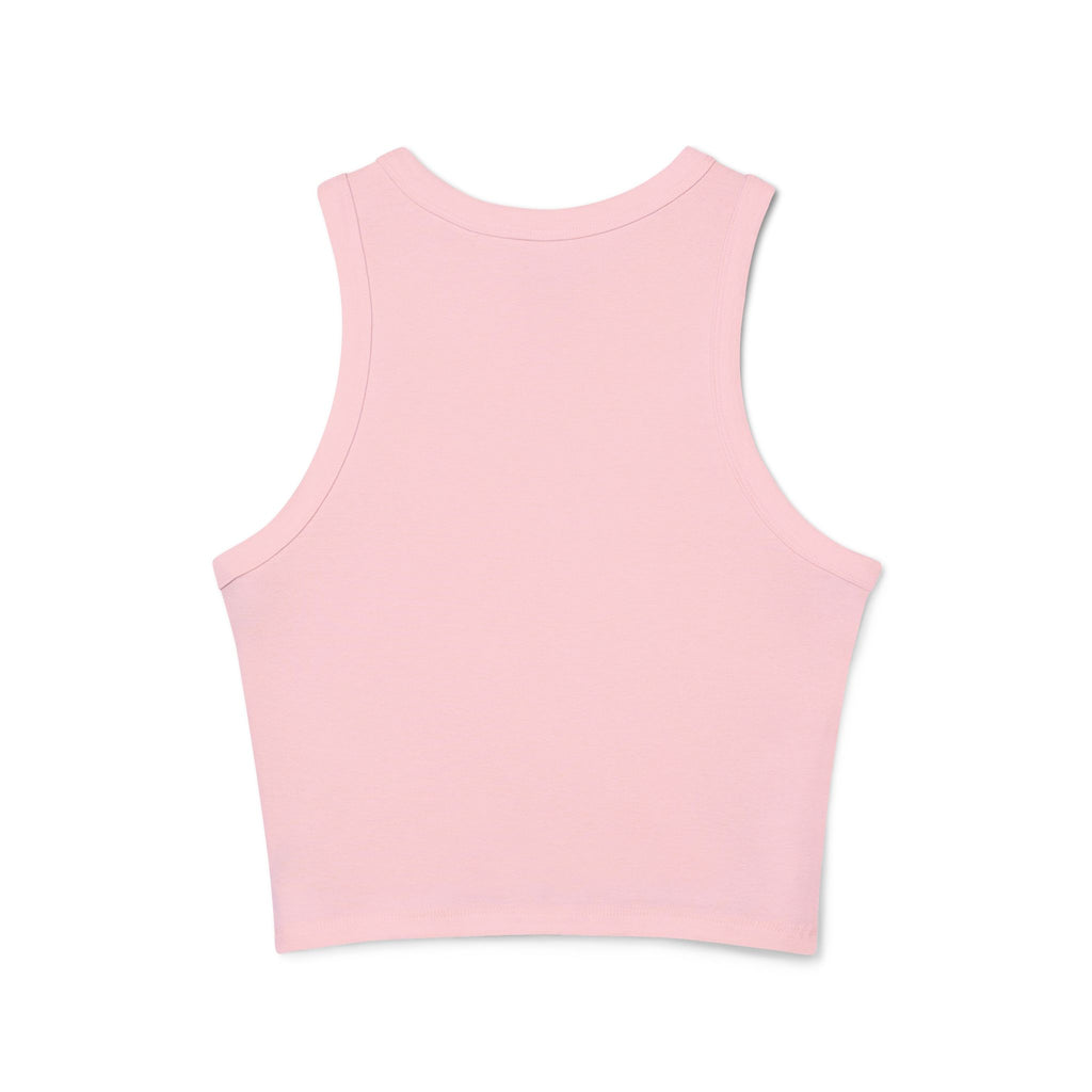 Broken N Bougie University Racer Tank Top — Women's Cropped Graphic Tank