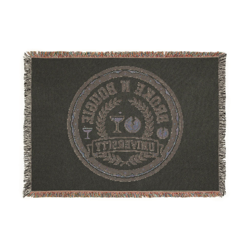 Broken n Bougie University Woven Blanket