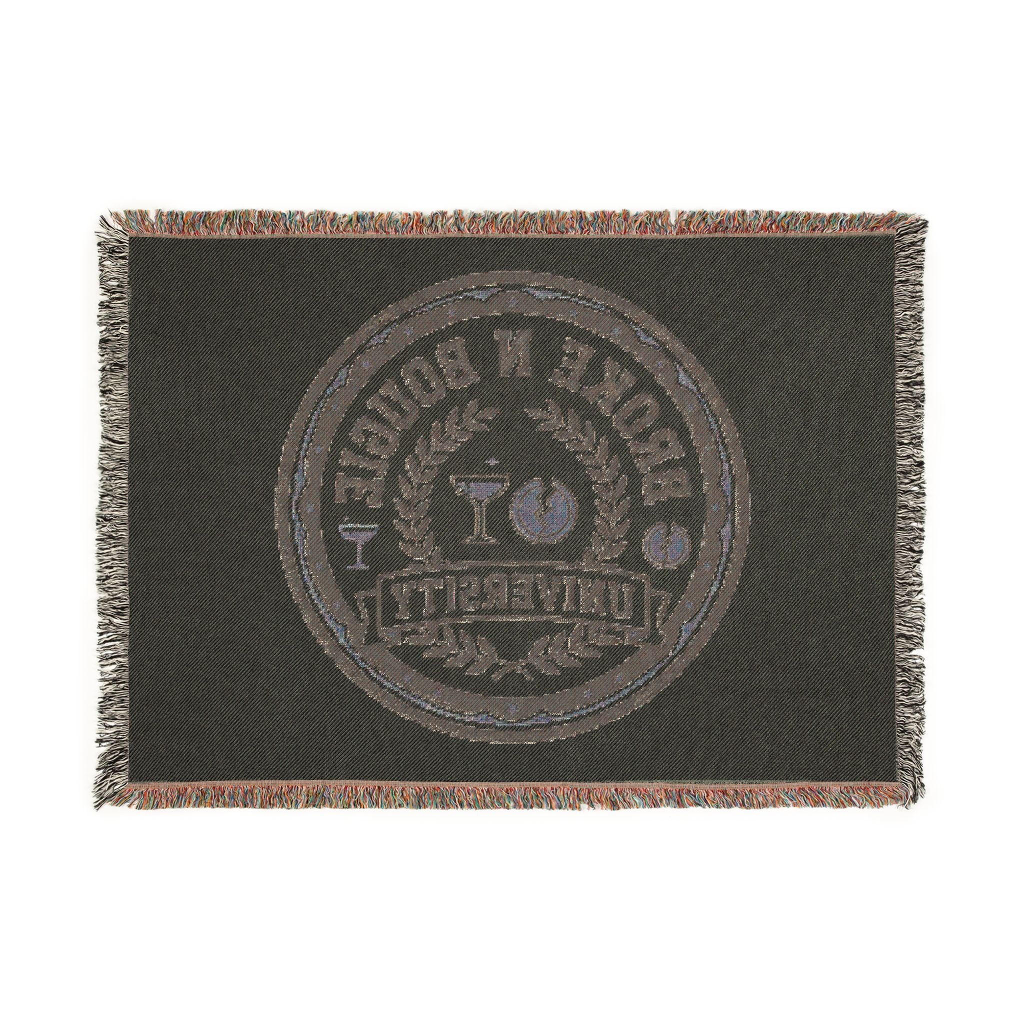 Broken n Bougie University Woven Blanket