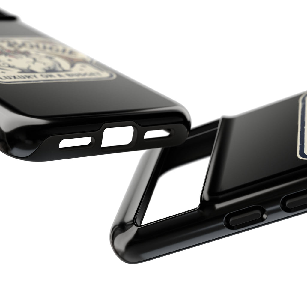 Phone Case — "Broke N Bougie: Luxury on a Budget" Cute Pig Design