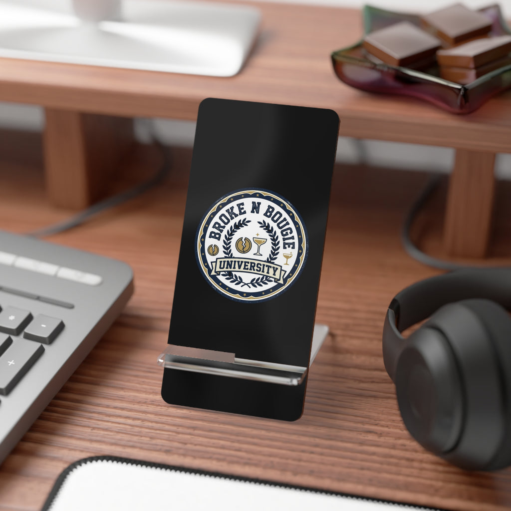 Broke N Bougie University Phone Stand – Acrylic Mobile Display Dock