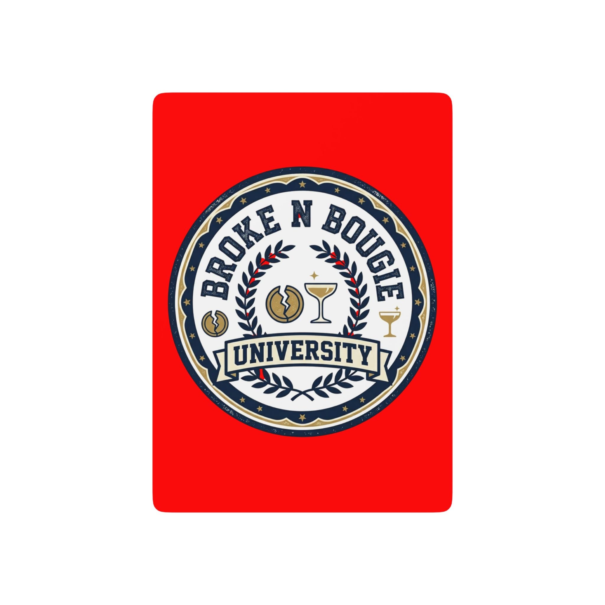 Poker Playing Cards — Broke N Bougie University Deck