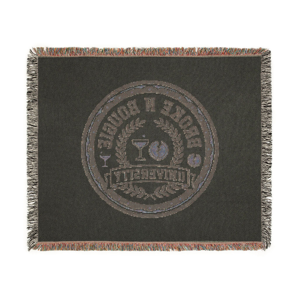 Broken n Bougie University Woven Blanket