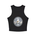 Broken N Bougie University Racer Tank Top — Women's Cropped Graphic Tank