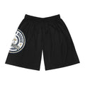 Broke & Bougie University Basketball Shorts — Black AOP Athletic Shorts
