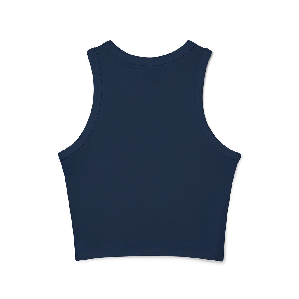 Broken N Bougie University Racer Tank Top — Women's Cropped Graphic Tank