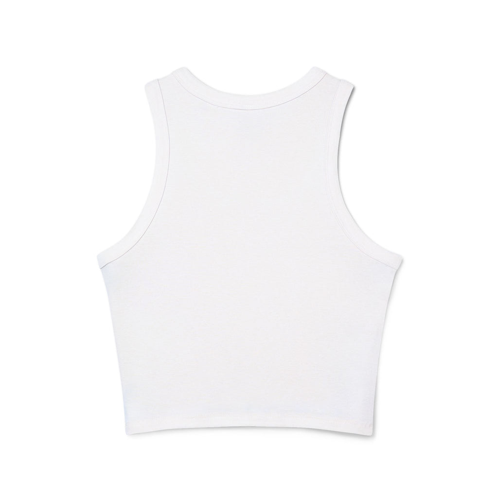 Broken N Bougie University Racer Tank Top — Women's Cropped Graphic Tank