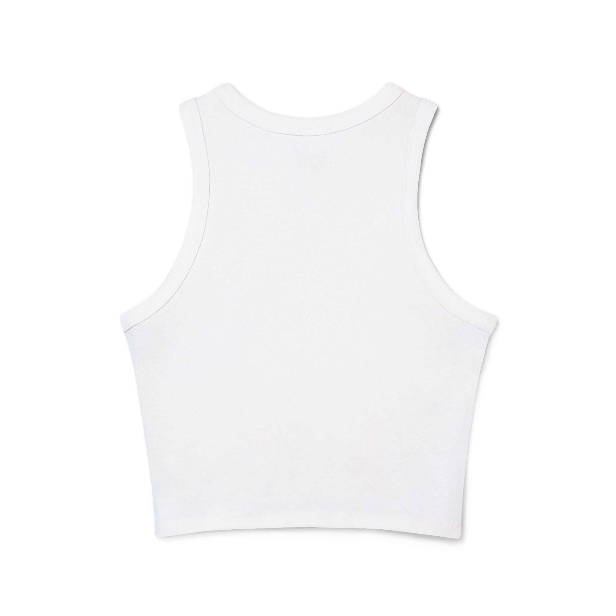 Broken N Bougie University Racer Tank Top — Women's Cropped Graphic Tank