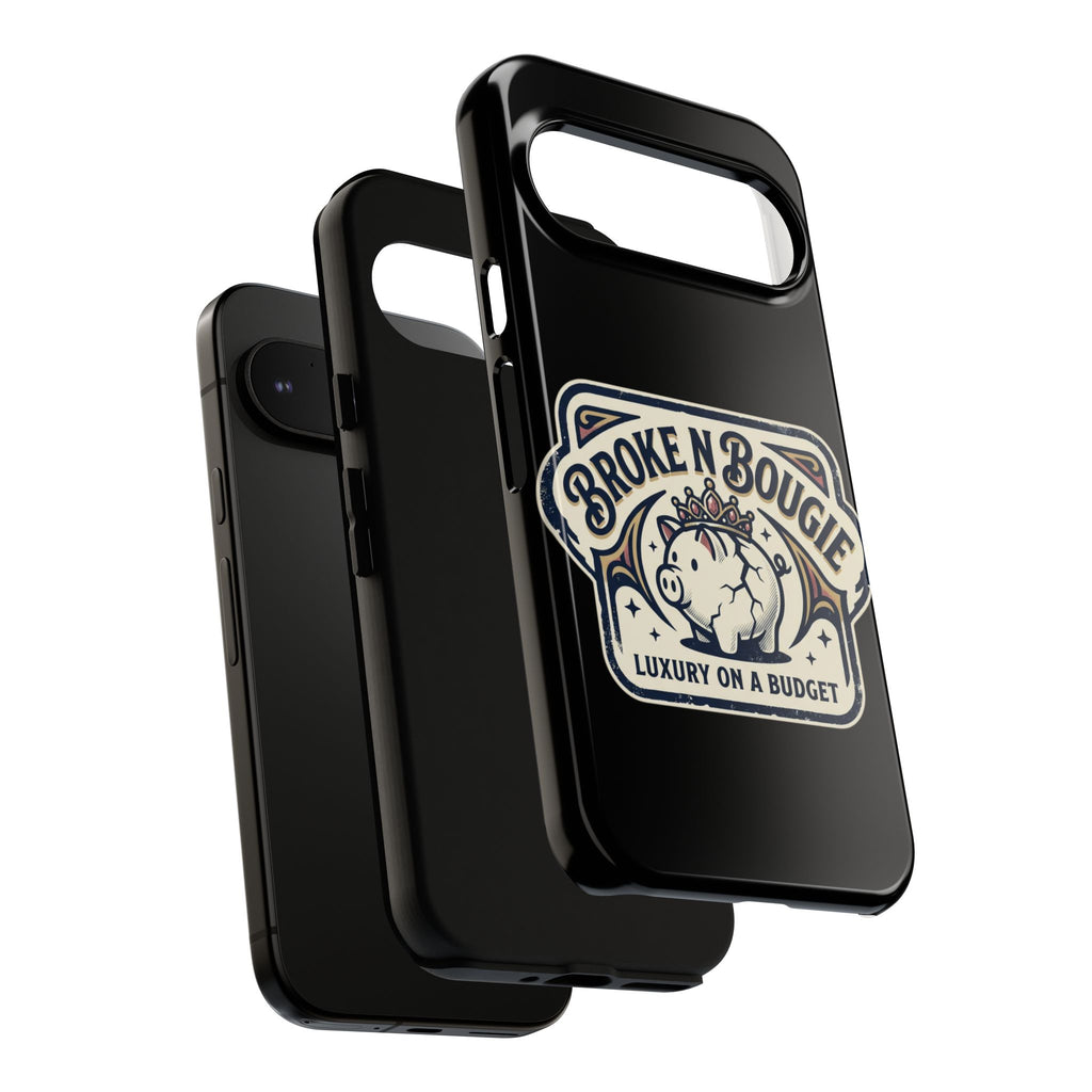 Phone Case — "Broke N Bougie: Luxury on a Budget" Cute Pig Design