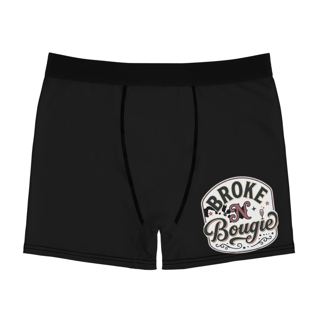 Broke 'N' Bougie Boxer Briefs — Funny Men's Printed Underwear